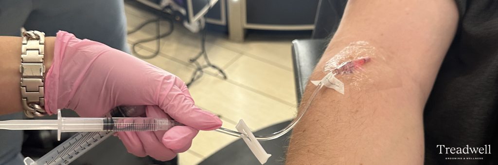 Getting an IV therapy